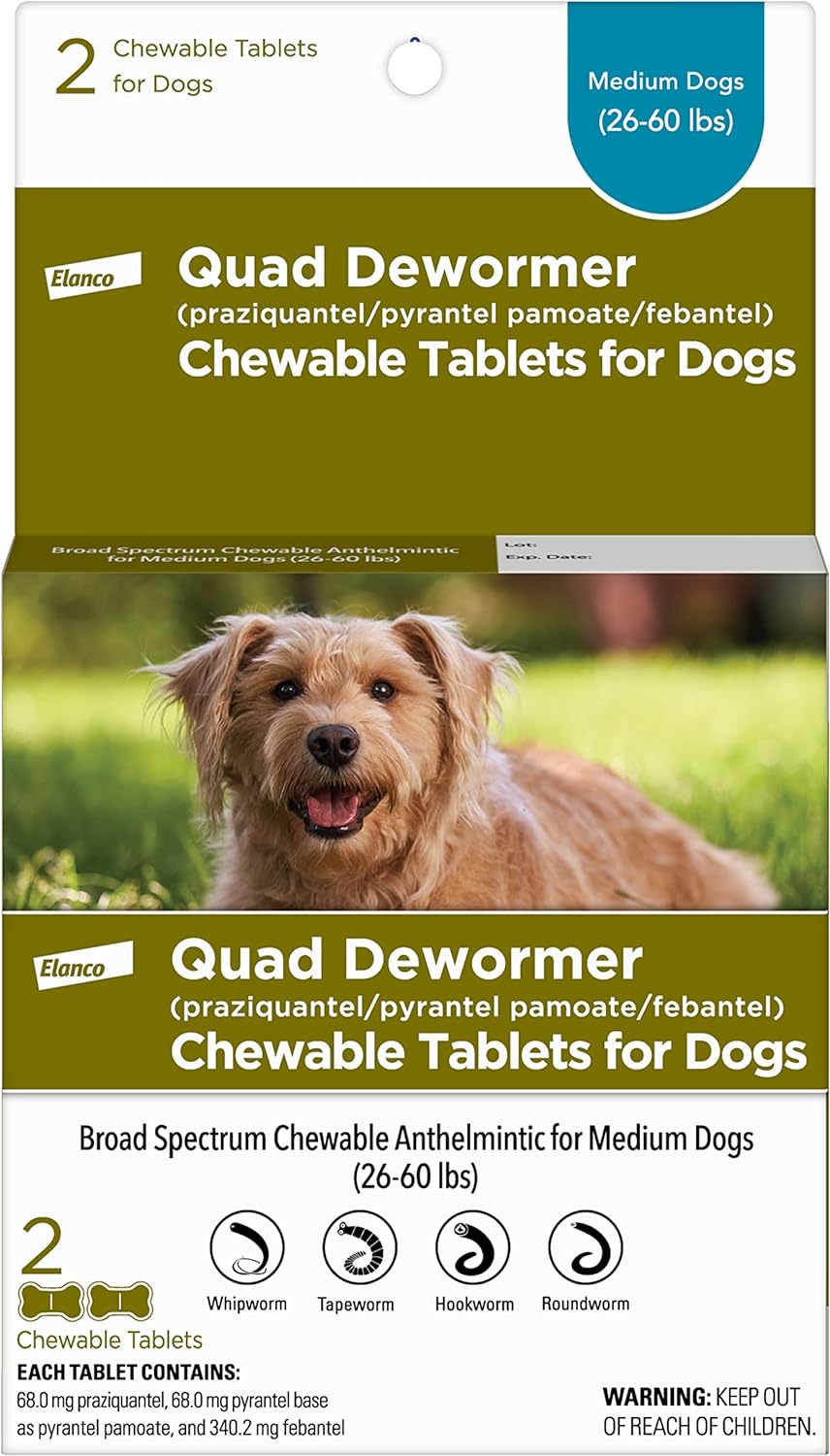 Elanco Chewable Quad Dewormer® for Dogs