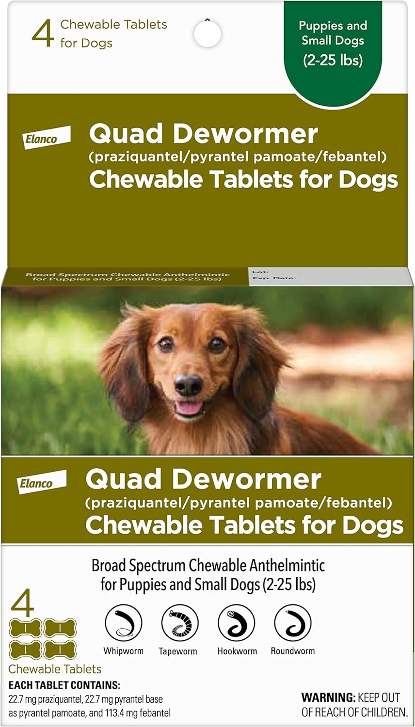Elanco Chewable Quad Dewormer® for Dogs
