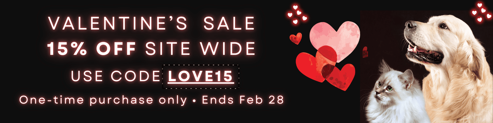 Valentines day cute dog and cat sale on now for flea treatment at flea tick worm. Best flea treatment for dogs and cats.