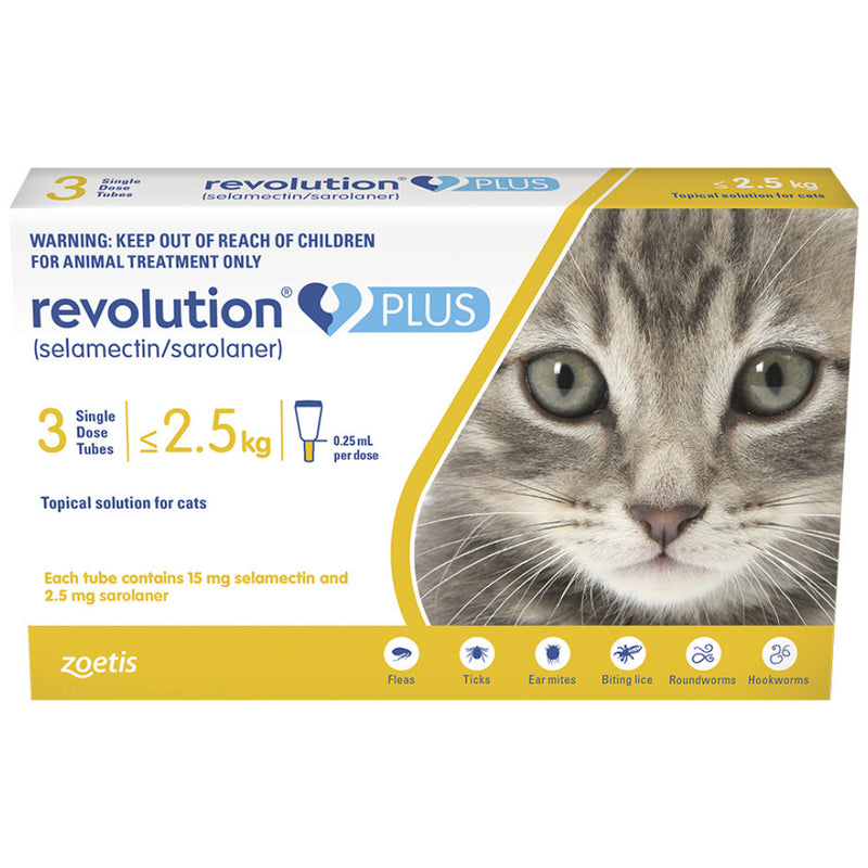 Revolution Plus | No Rx Flea, Tick & Worm for Cats - FleaTickWorm.com