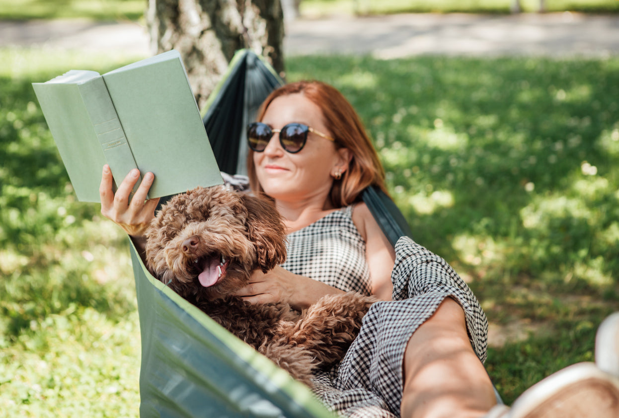 Pet owner reading veterinary-reviewed advice about flea, tick and worm prevention.
